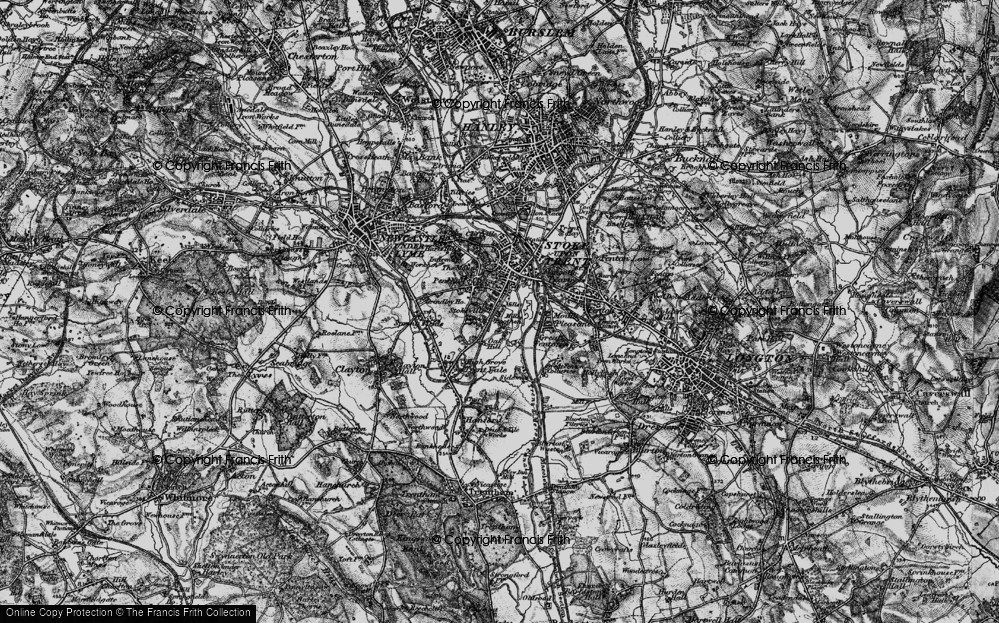 Old Map of Boothen, 1897 in 1897