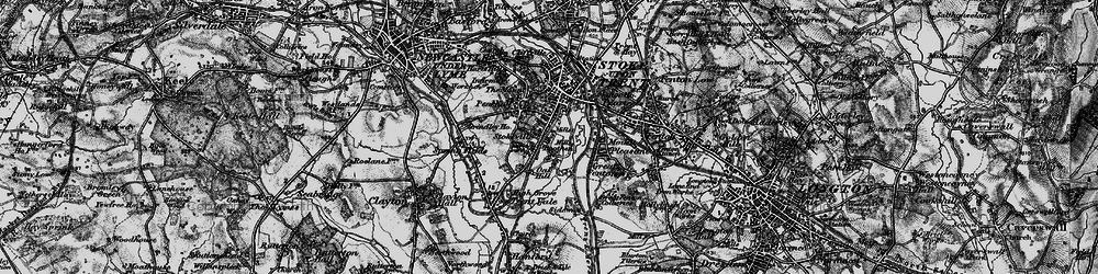 Old map of Boothen in 1897