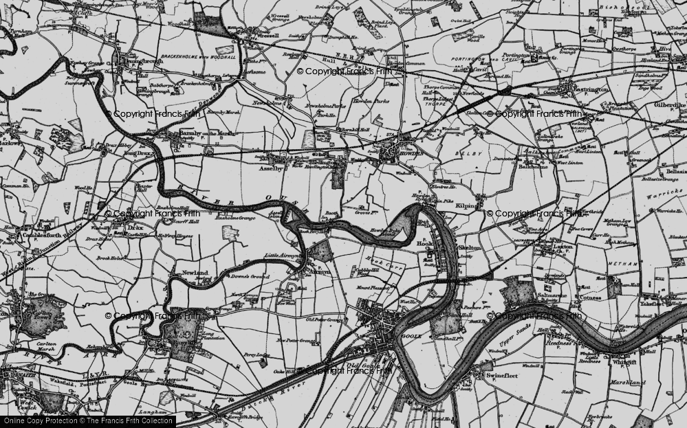 Old Map of Historic Map covering Boothferry Br in 1895