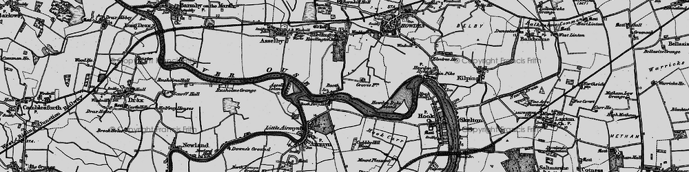 Old map of Boothferry in 1895