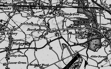 Old map of Boothstown in 1896