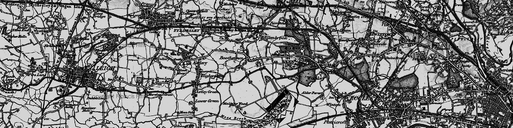 Old map of Boothstown in 1896