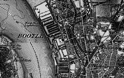 Old map of Bootle in 1896