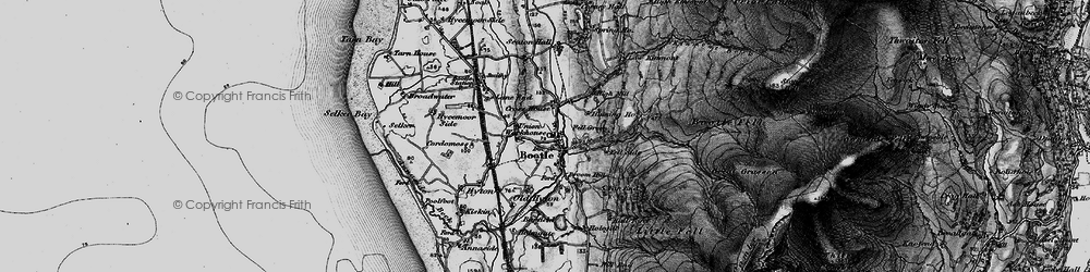 Old map of Bootle Fell in 1897