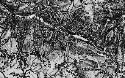 Old map of Borden in 1895
