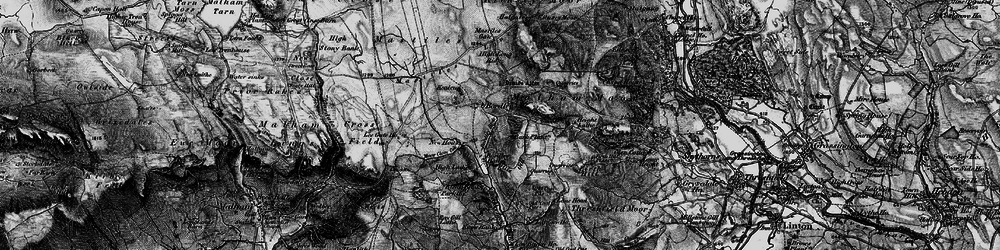 Old map of Bordley Beck in 1898