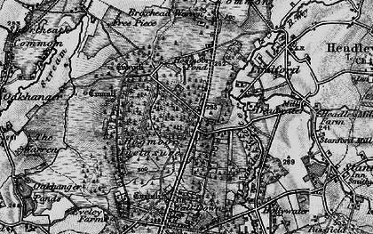 Old map of Bordon in 1895