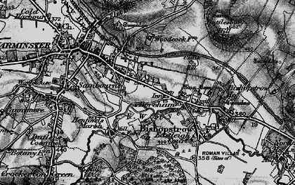 Old map of Battlesbury Hill in 1898