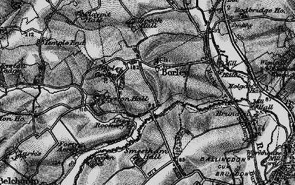 Old map of Borley Hall in 1895