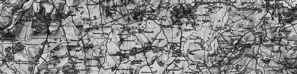 Old map of Barnes Cross in 1898