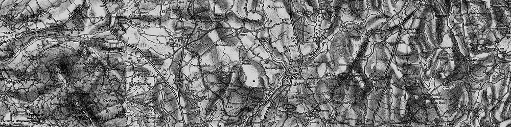 Old map of Boscadjack in 1895
