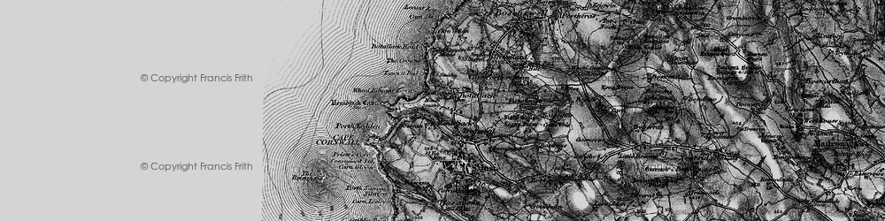Old map of Boscean in 1895