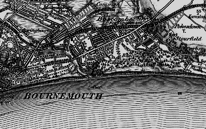 Old map of Boscombe in 1895