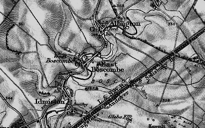 Old map of Boscombe in 1898