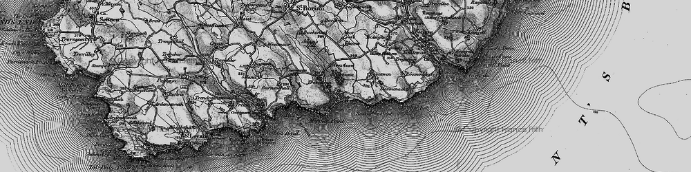 Old map of Boscawen Point in 1895