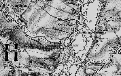 Old map of Bossington in 1895