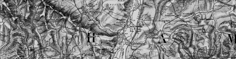 Old map of Beech Barrow in 1895