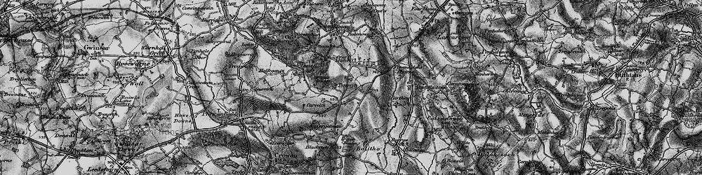 Old map of Boswyn in 1896
