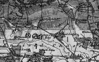 Old map of Barvin Hill in 1896
