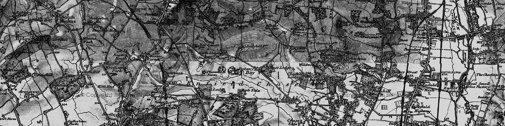 Old map of Barvin Hill in 1896