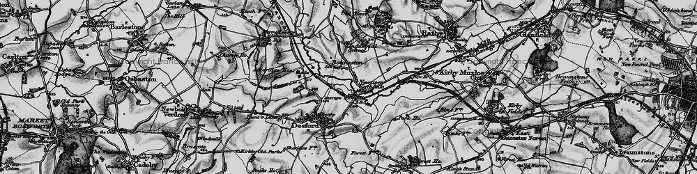 Old map of Botcheston in 1899