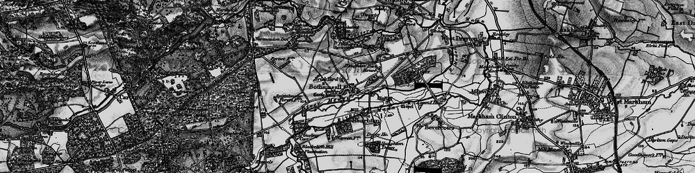 Old map of Bothamsall in 1899