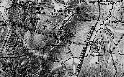 Old map of Botolph Claydon in 1896