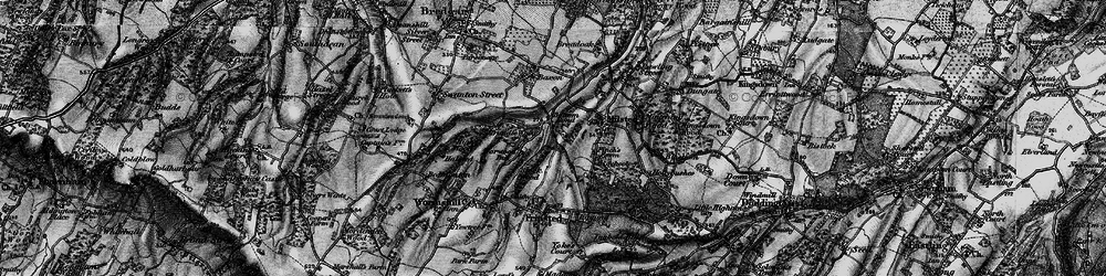 Old map of Bottom Pond in 1895