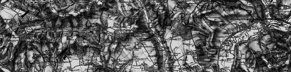 Old map of Bottrells Close in 1896