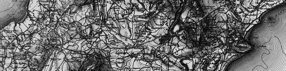 Old map of Botwnnog in 1898