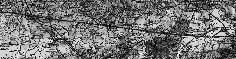 Old map of Bough Beech in 1895