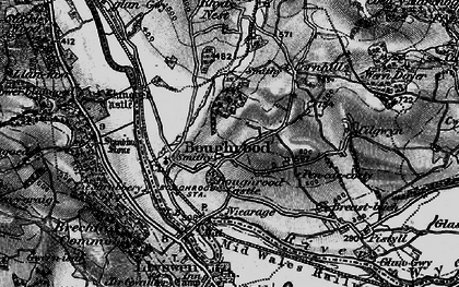 Old map of Boughrood in 1896