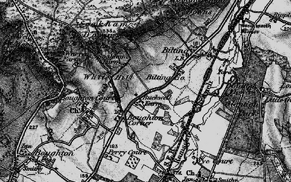 Old map of Boughton Corner in 1895