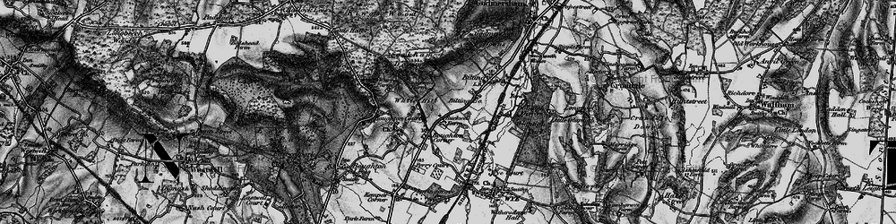 Old map of Boughton Corner in 1895