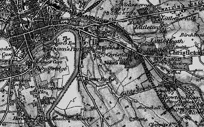 Old map of Boughton Heath in 1897