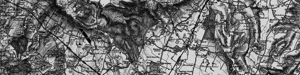 Old map of Boughton Lees in 1895