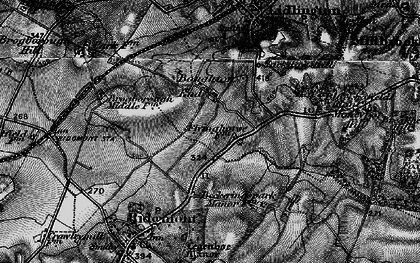 Old map of Bougton End in 1896