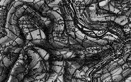 Old map of Boulder Clough in 1896