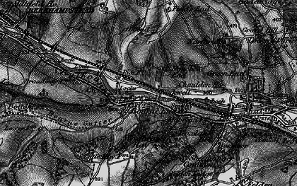 Old map of Bourne End in 1896