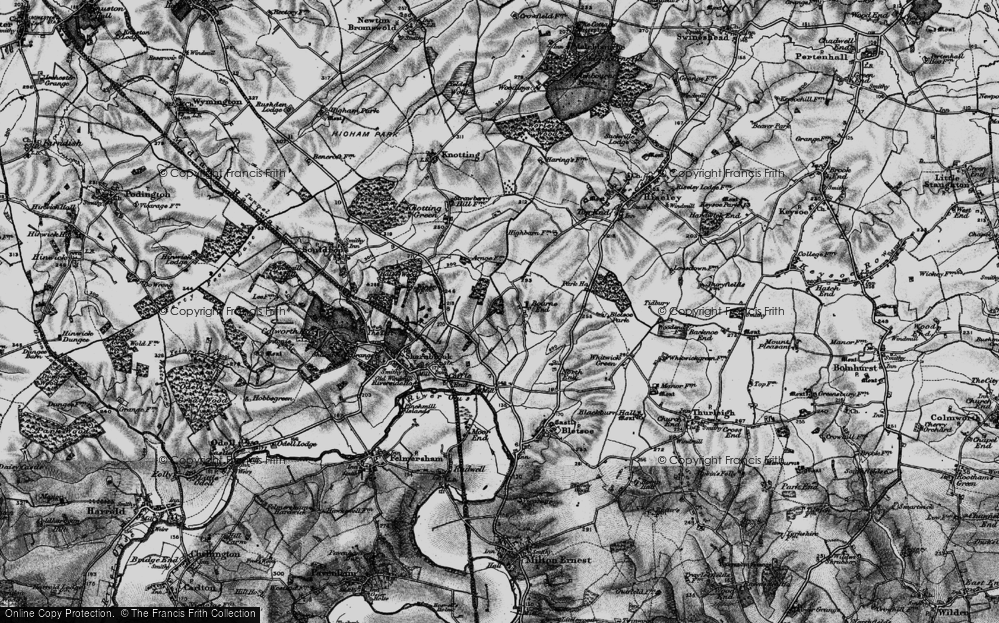 Old Map of Bourne End, 1898 in 1898