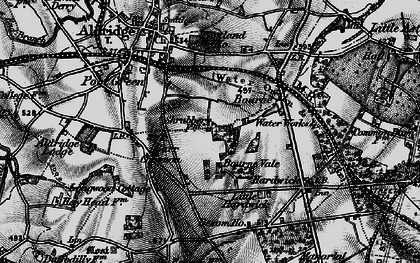 Old map of Barr Beacon in 1899