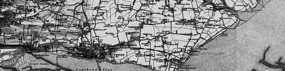 Old map of Bournes Green in 1895