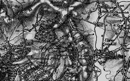 Old map of Bournheath in 1899