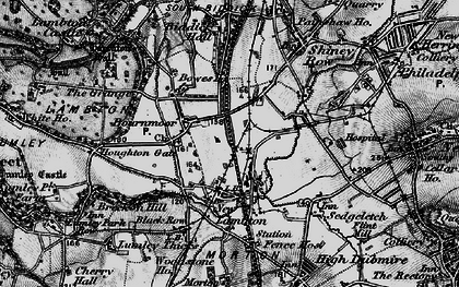 Old map of Bowes Ho in 1898