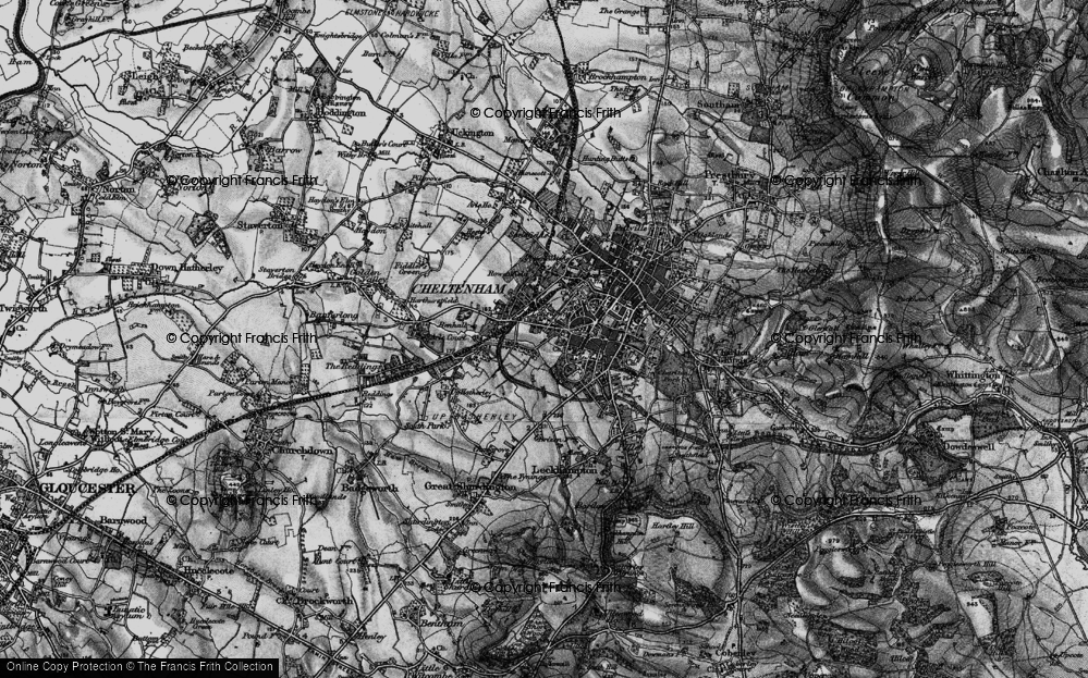 Old Map of Bournside, 1896 in 1896