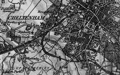 Old map of Bournside in 1896