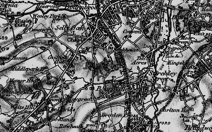 Old map of Bournville in 1899