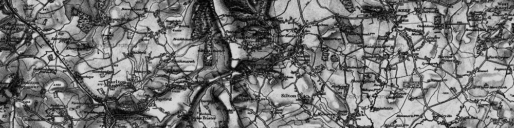 Old map of Bourton in 1898