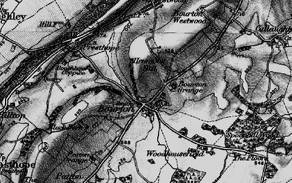 Old map of Bourton Grange in 1899
