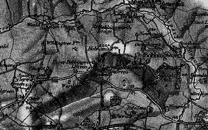 Old map of Bovinger in 1896